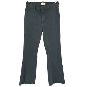 DL1961 Bridget Boot High Rise Instasculpt Crop Jeans Deep Pine Green Sz 32 (30")